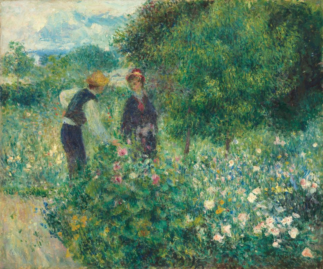Pierre augusterenoir picking flowers x8cs9k