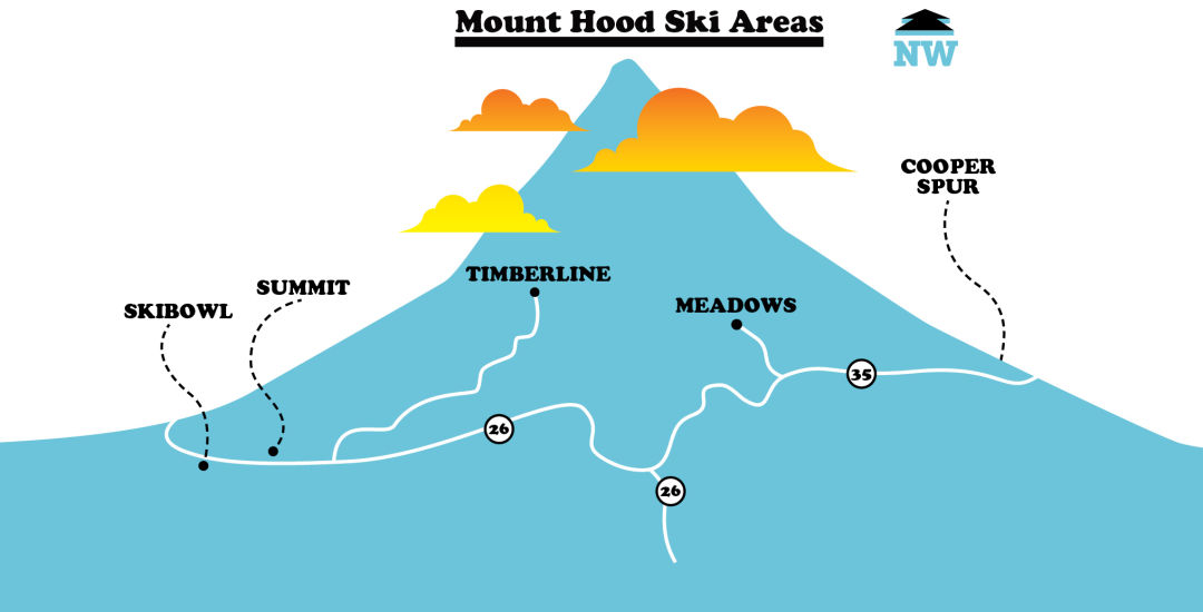 1217 Mount Hood Guide Ski Area Illo Drsgka 