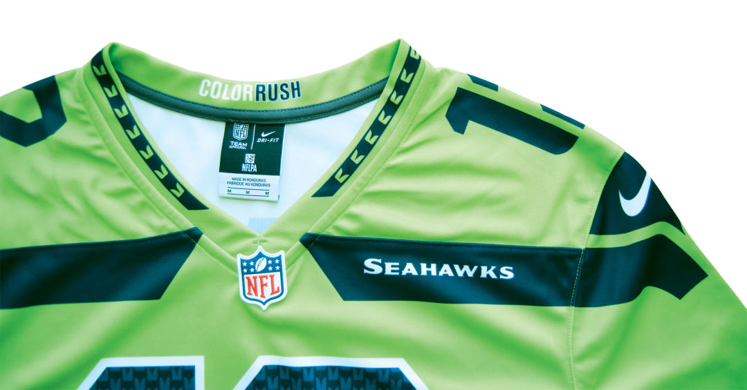 custom seahawks color rush jersey