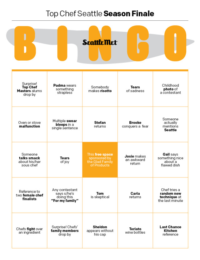 And Now For Some 'Top Chef' Finale Bingo | Seattle Met