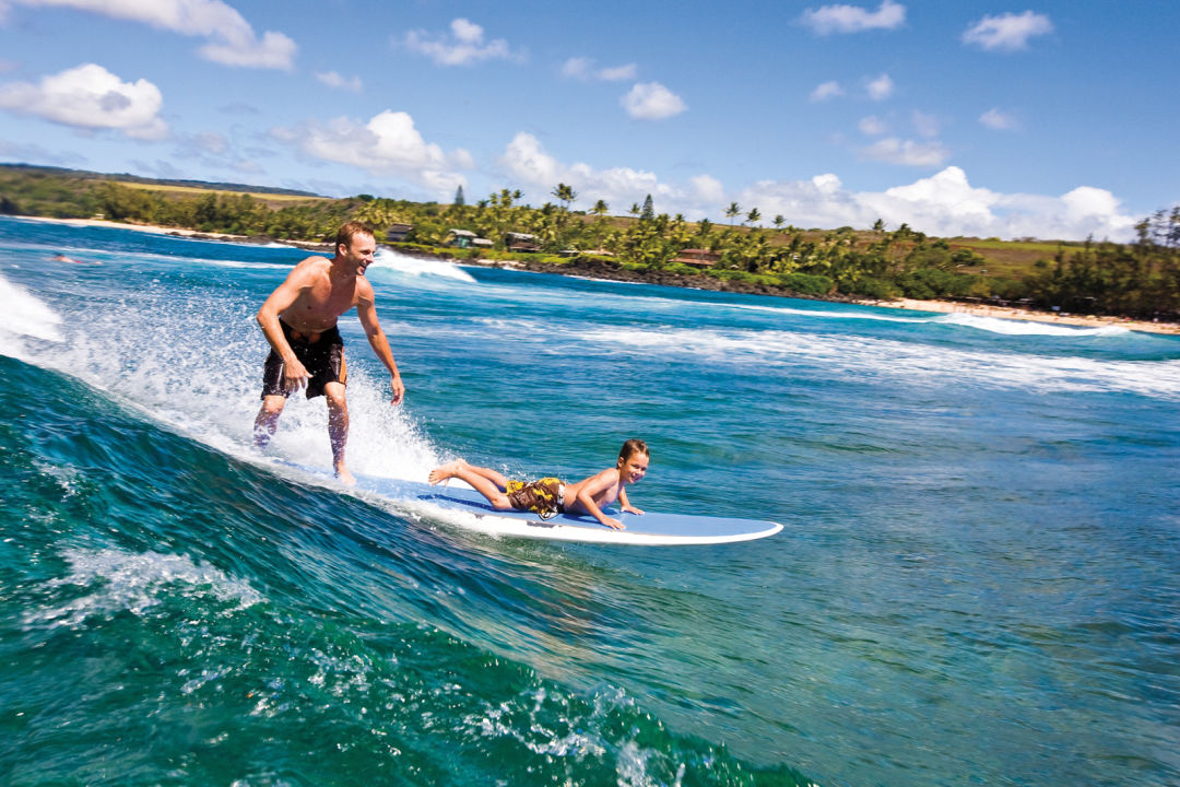 Father and son surfing ypdnvd