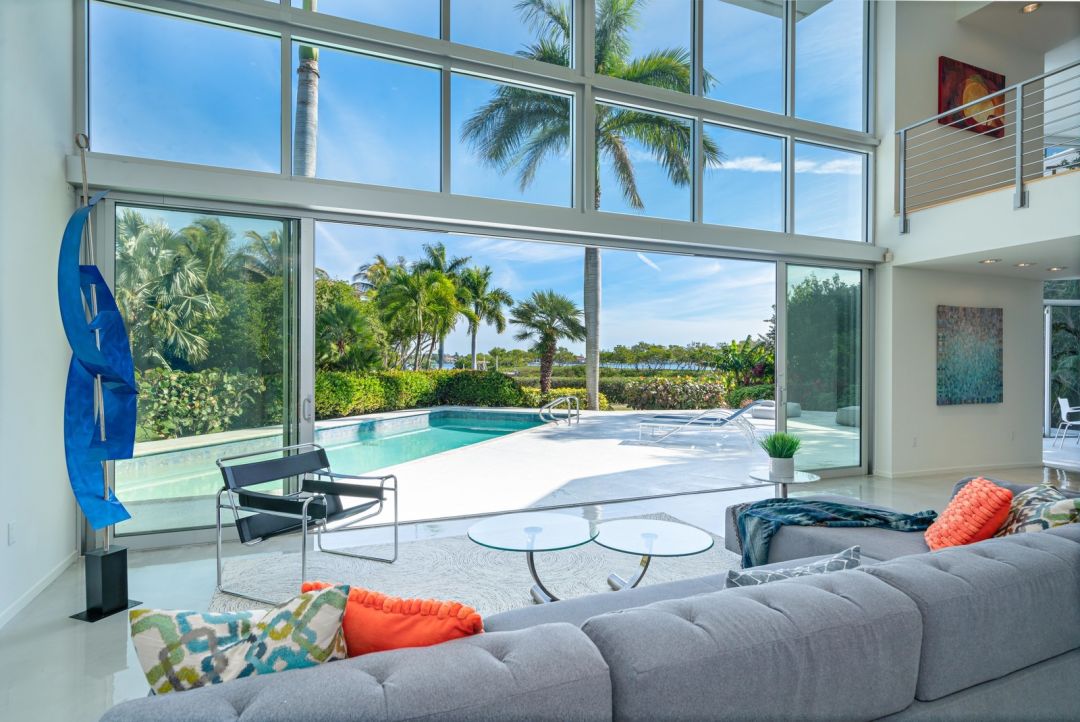 Siesta Key home living room