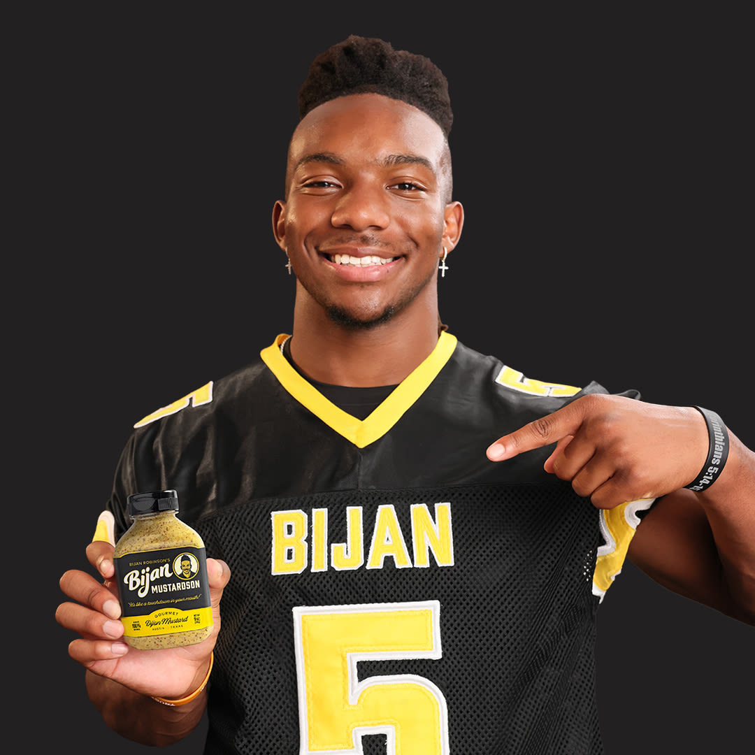 UT Heisman Hopeful Bijan Robinson Unveils Own Mustard Brand