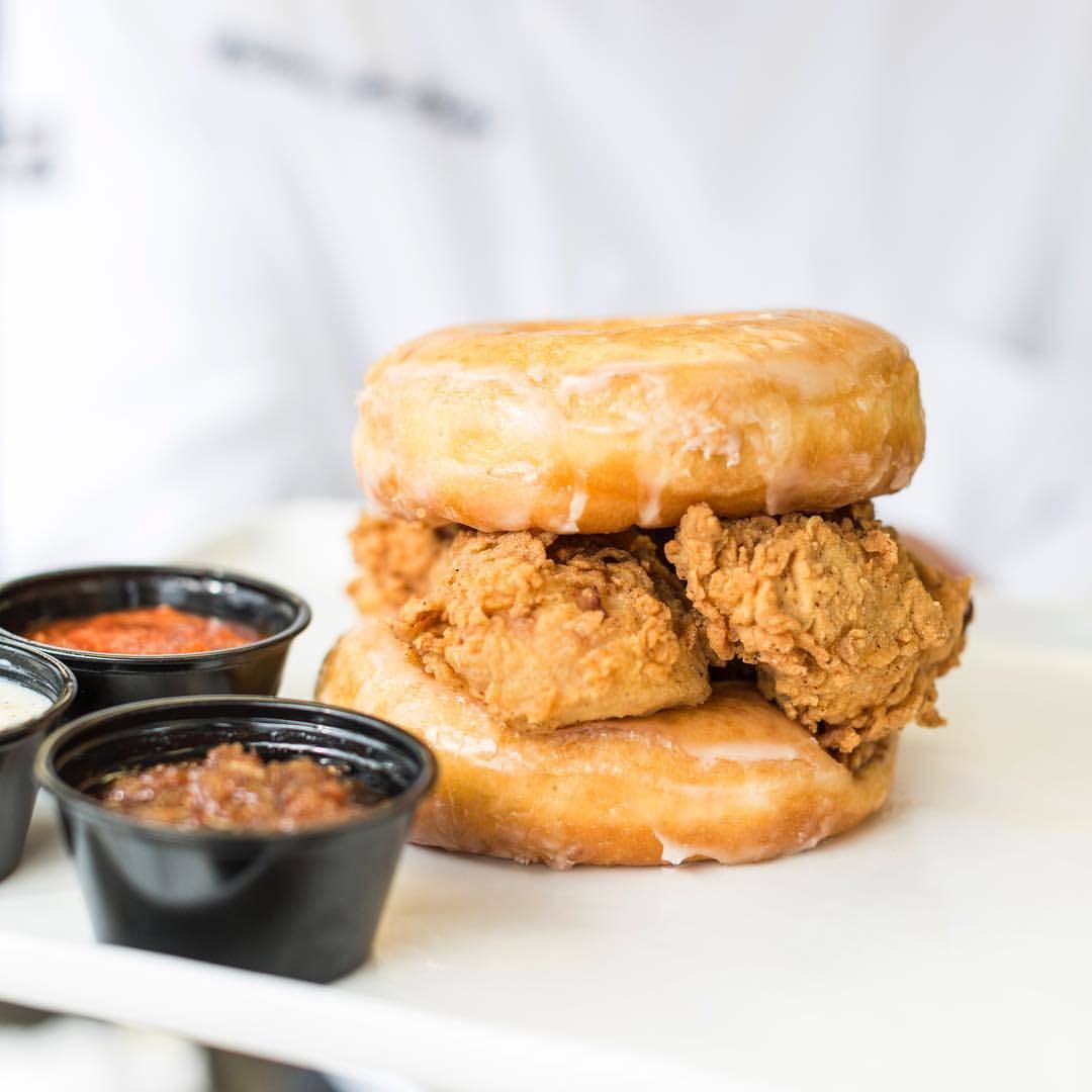 Lee s fried chicken donuts donut chicken sandwich os6wmq