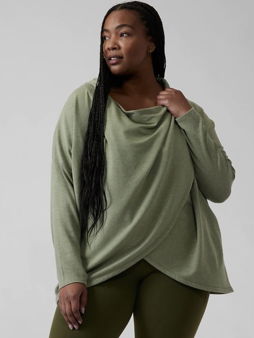 Athleta's Purana Wrap Sweatshirt