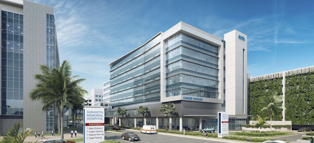 A conceptual rendering of SMH's new seven-story cancer pavilion.