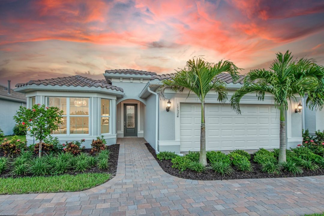 A rendering of the exterior of a home in Legacy Groves, Nokomis.