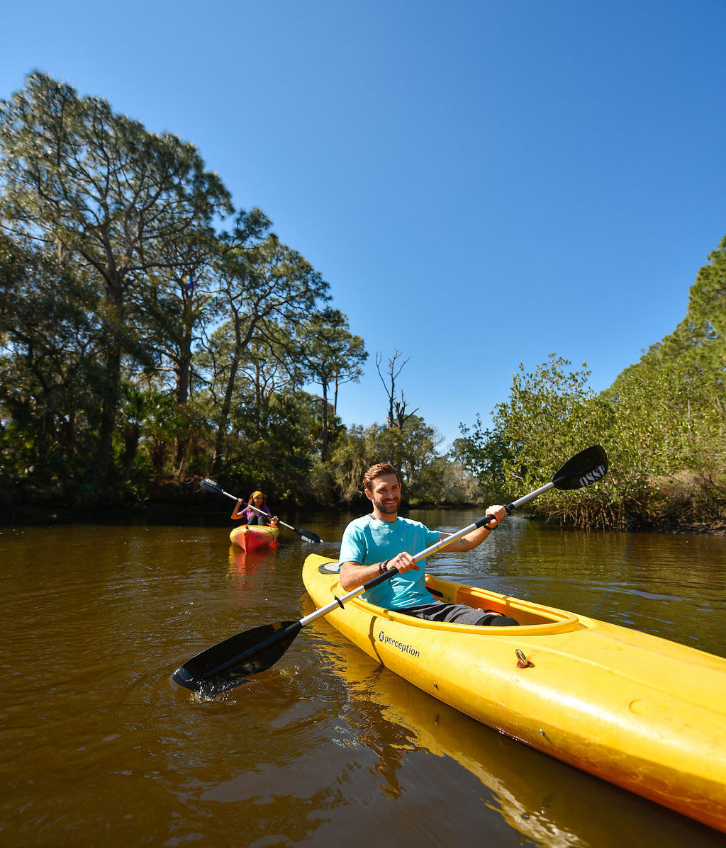 Kayakers at Oscar Scherer State Park