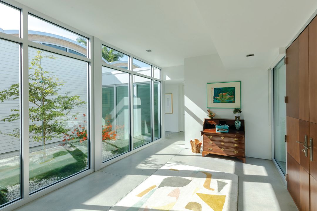 Light pours in the Schechter House.