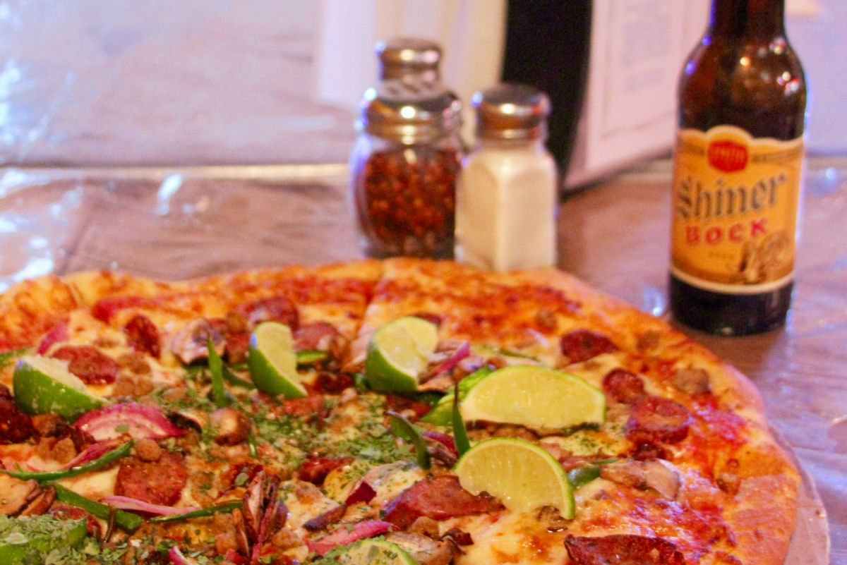 HandTossed Pizza in a 110YearOld Hill Country Saloon Only in