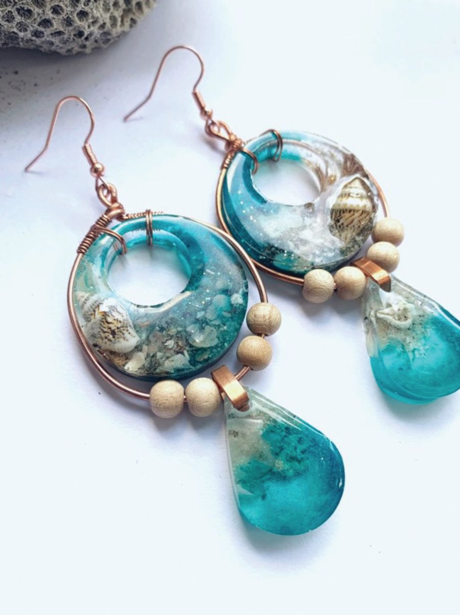 Beach-inspired earrings