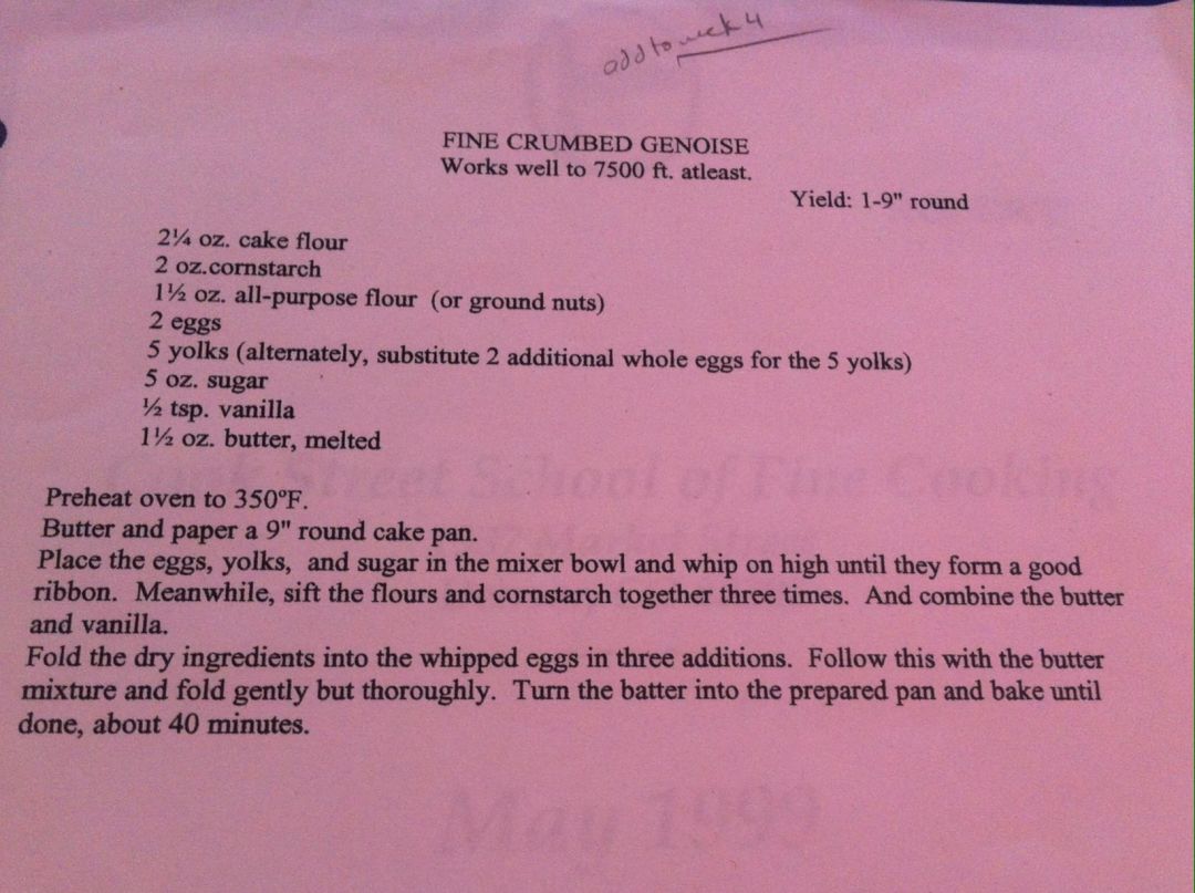 Robert reynolds genoise recipe courtesy kristin murray hupxia