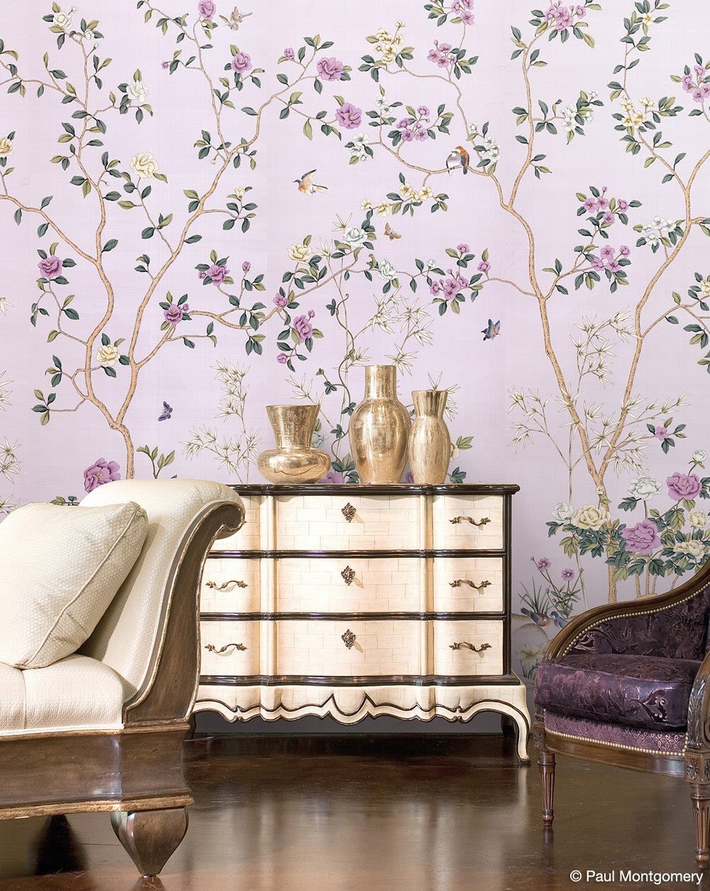 Marcia norris hand painted wallpaper zpr0qy