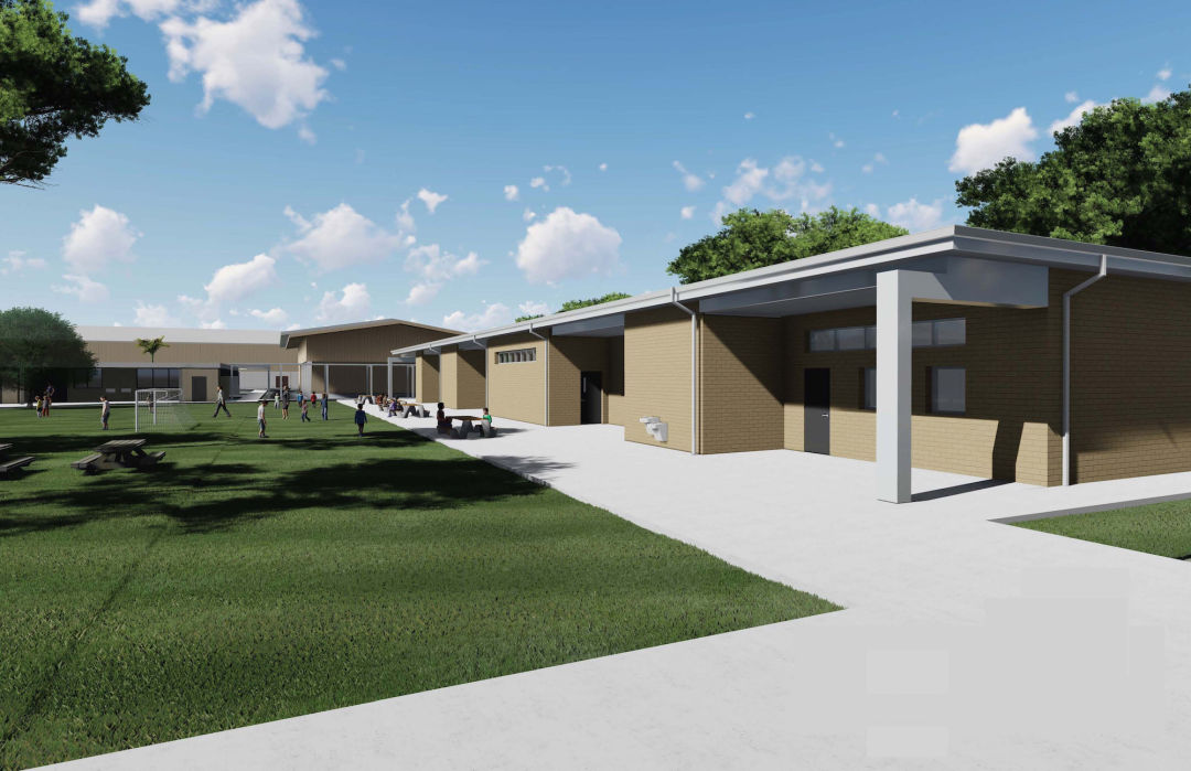 A rendering of Englewood Elementary School's new addition.