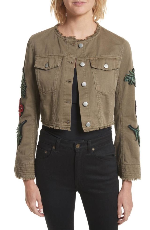 30 cinq a sept halina embellished crop jacket original price 525 sale price 314.98 cguies