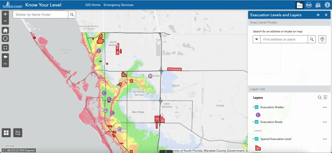 You can type in your address to find information about your evacuation level, shelters and more.