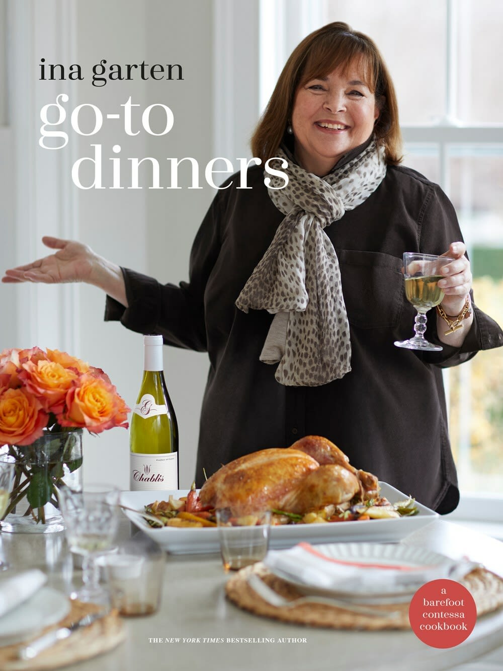 Cover of Go-To Dinners, by Ina Garten.