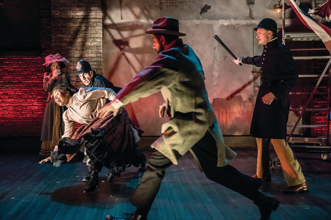 Britta ollmann  traci allen shannon  daniel s. hines  sasha andreev  and riley mcnutt in the theater latte  da production of ragtime. photo by dan norman. yz2pz0