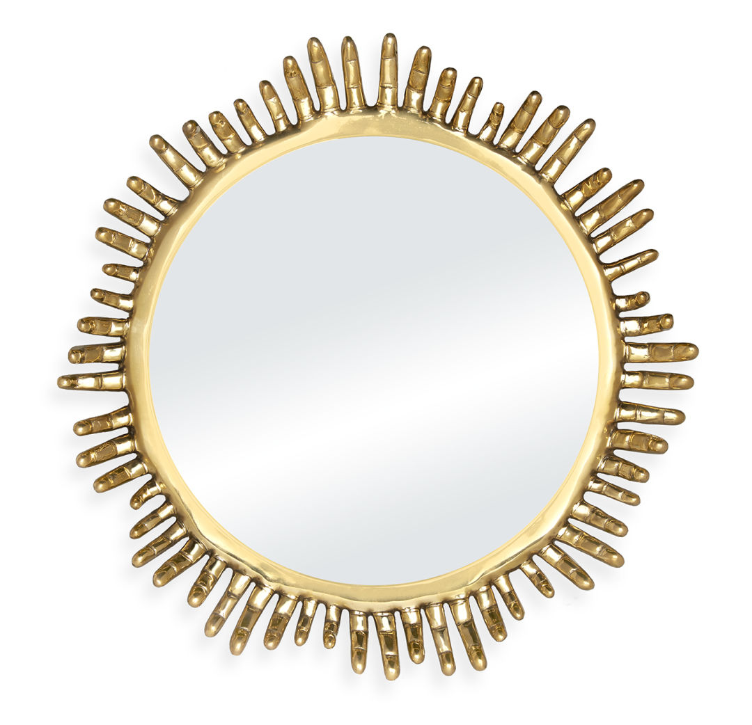 Eve brass hand mirror p61myk