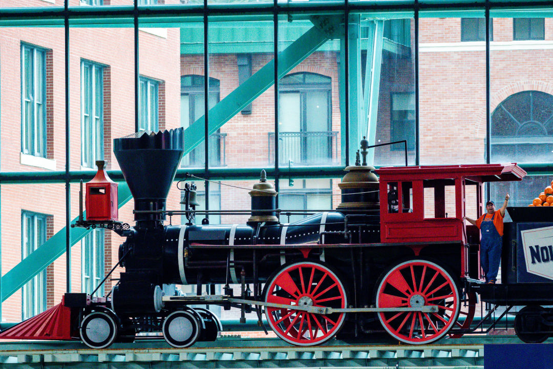 Houston, TX, USA. 18th June, 2018. Houston Astros train conductor