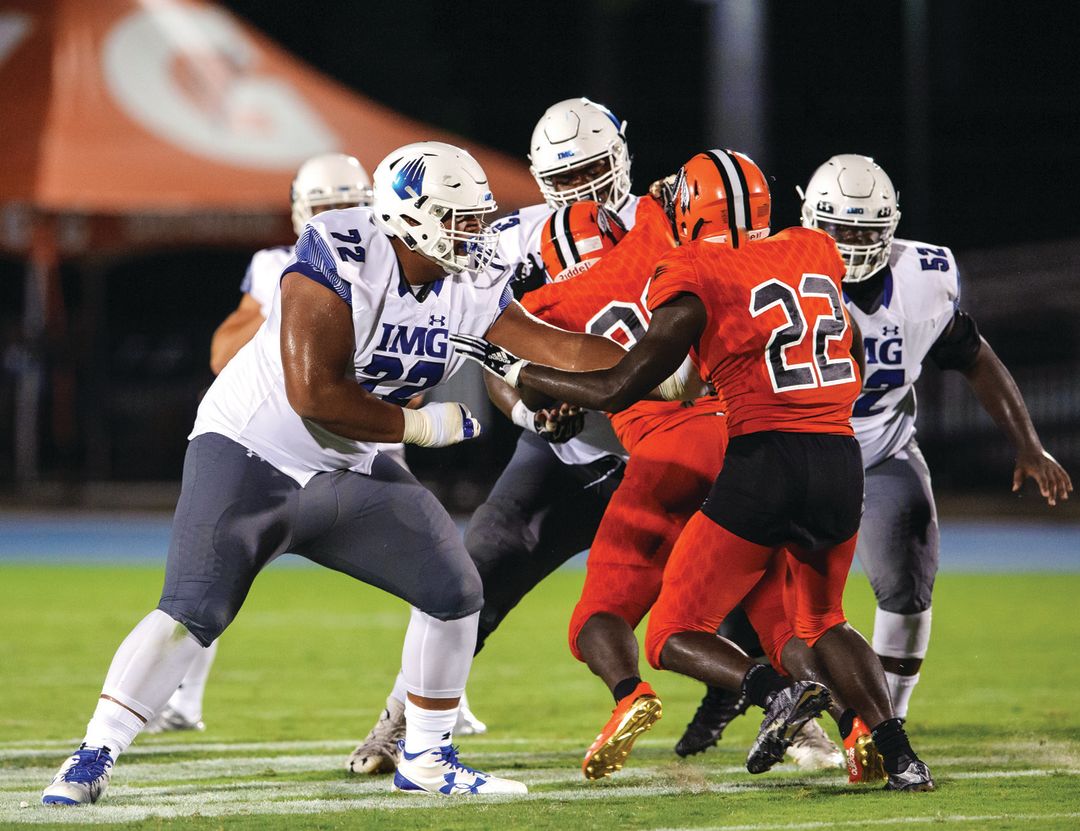 A 6 Foot, 9 Inch, 400-Pound Teen at IMG Academy is Generating