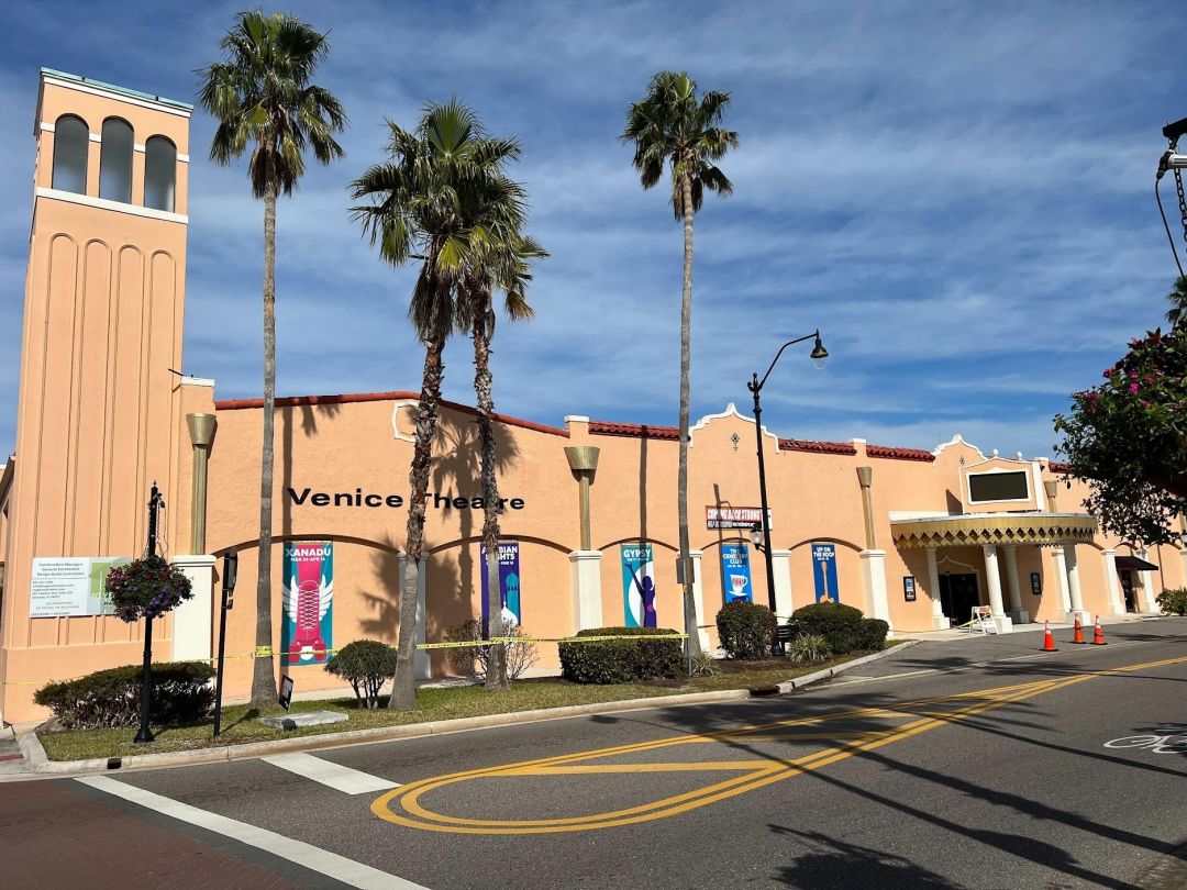 Venice Theatre was closed in late September 2022 after suffering severe damage from Hurricane Ian. Its Pinkerton Theatre reopens Jan. 20, 2023.