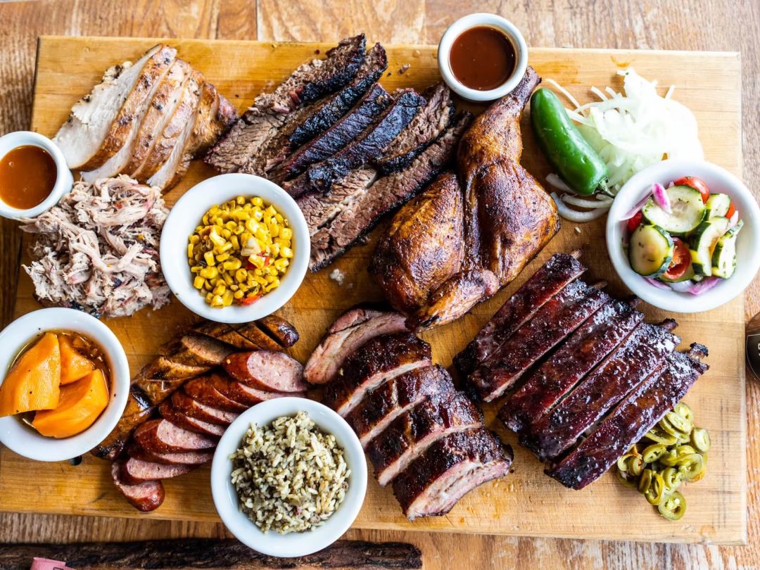 A spread of barbecue classics.