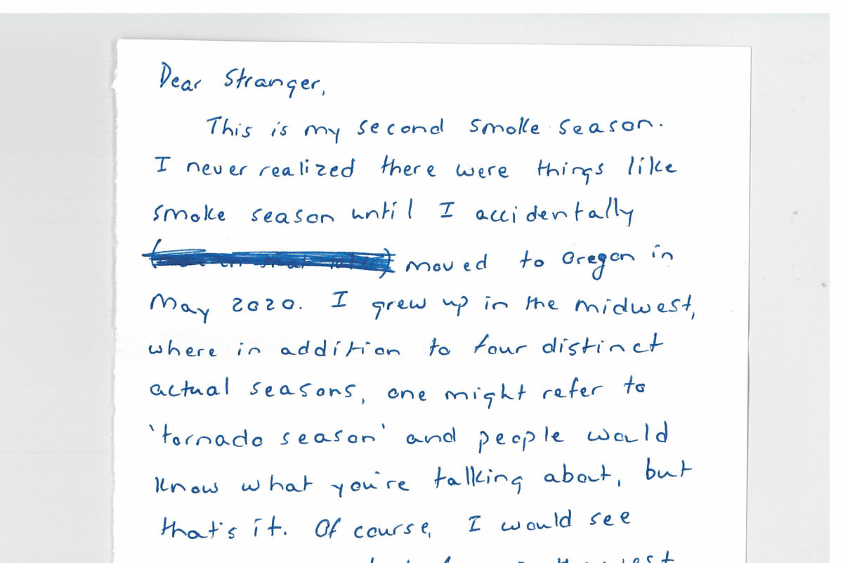 Dear Stranger Is Inviting Oregonians to Talk About Climate Change - Portland Monthly