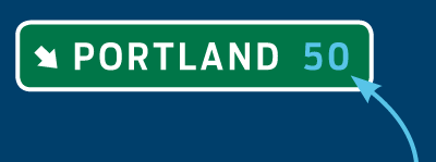 Vector portland sign j0ufhd