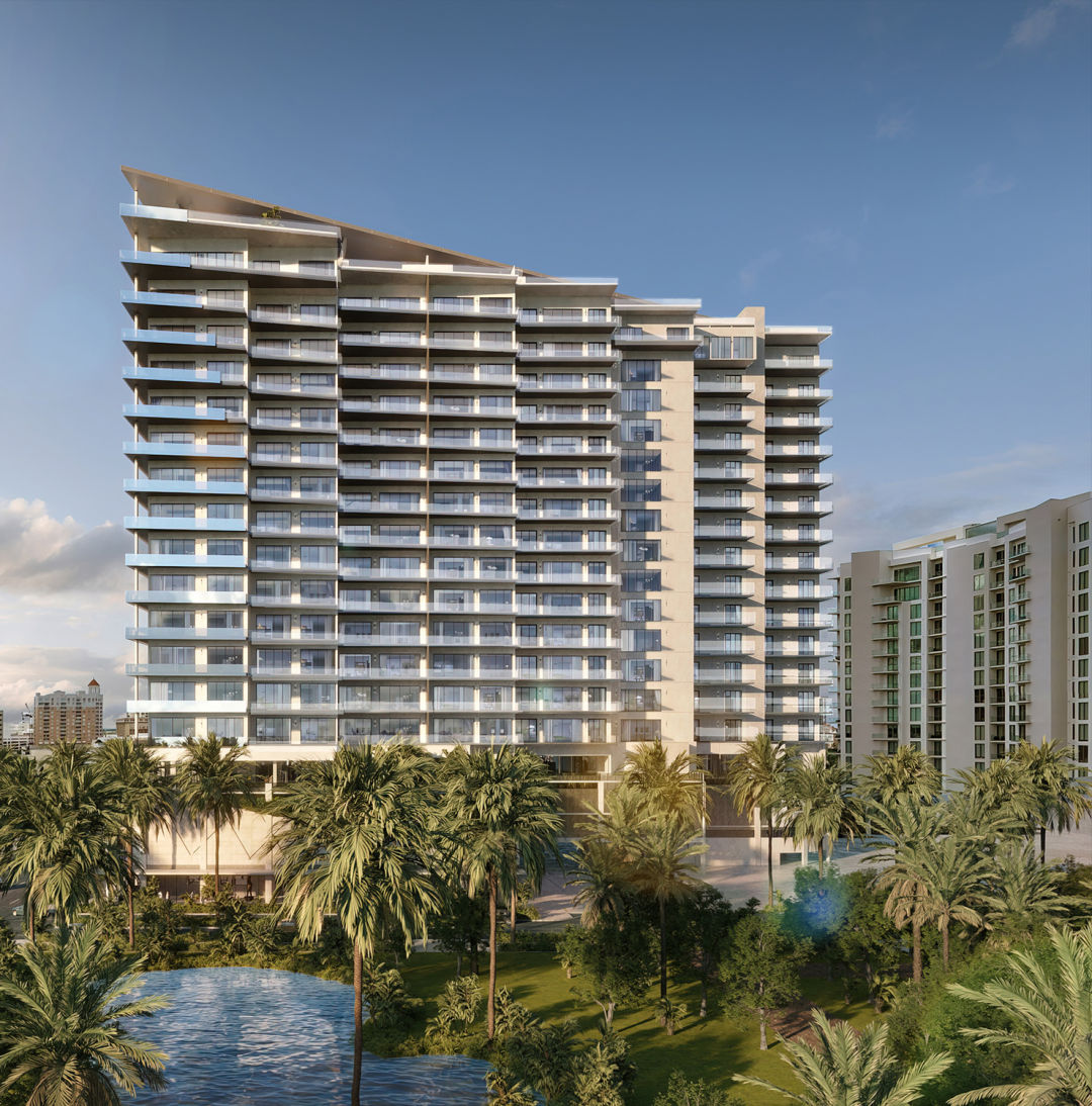 Rendering of One Park, a new luxury condominium high-rise slated to break ground in the fall of next year.