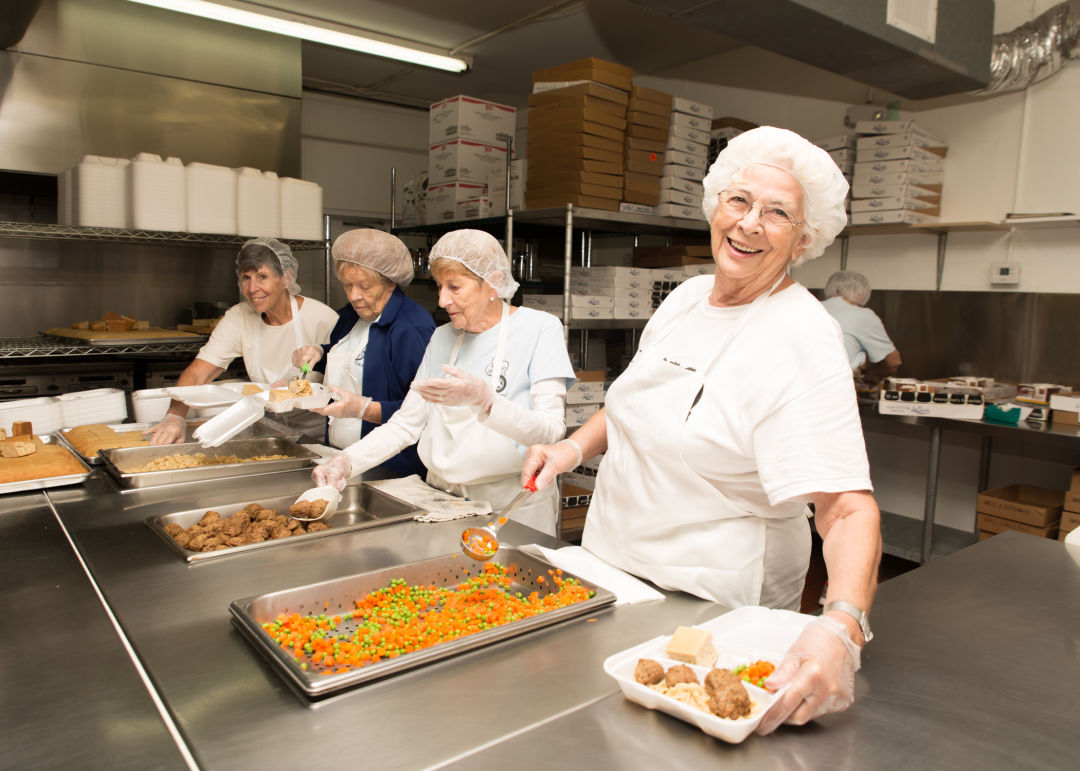 Volunteers at Meals on Wheels of Sarasota.