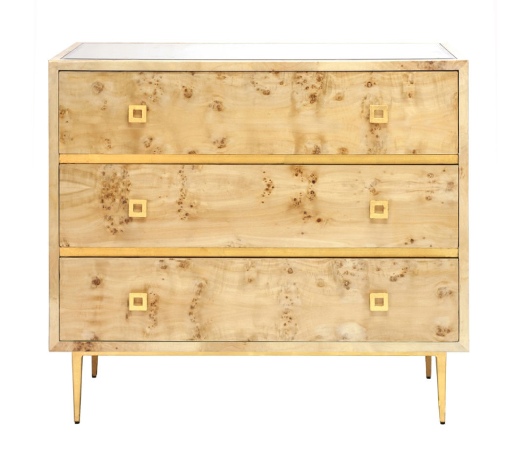 Hudson burlwood chest dvkqdh