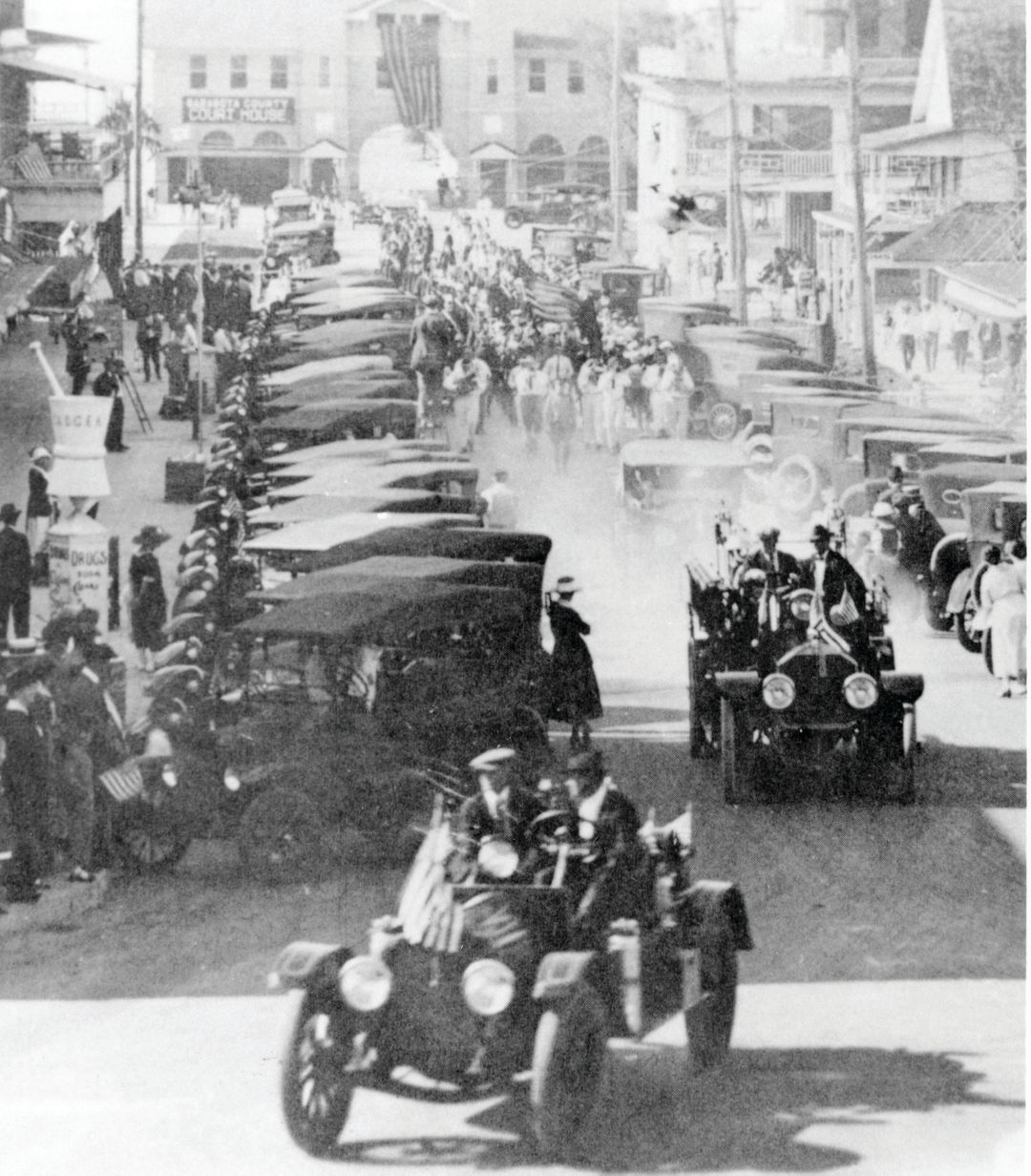 Sarasota celebrates its independent status with a Main Street parade.