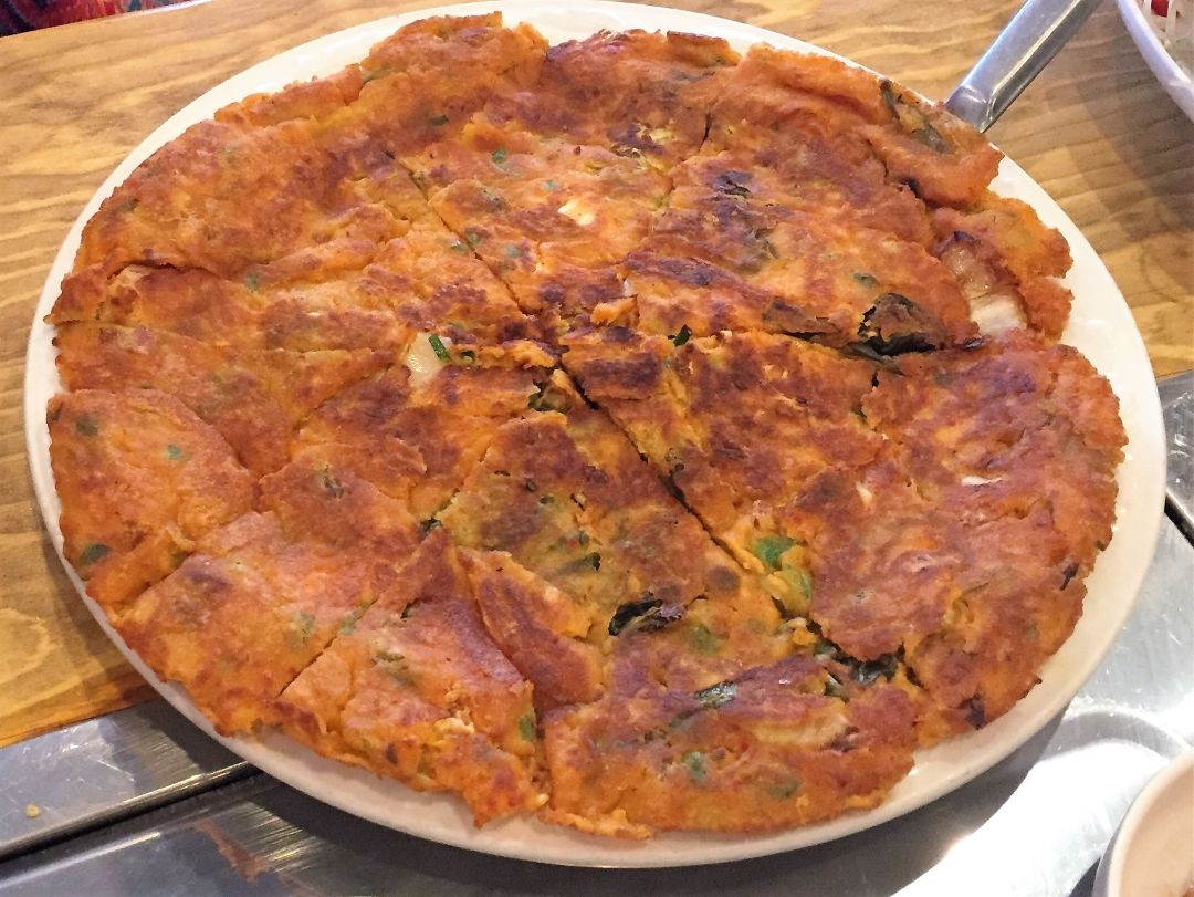 Kimchi pancake at bon ga restaurant fztkcx