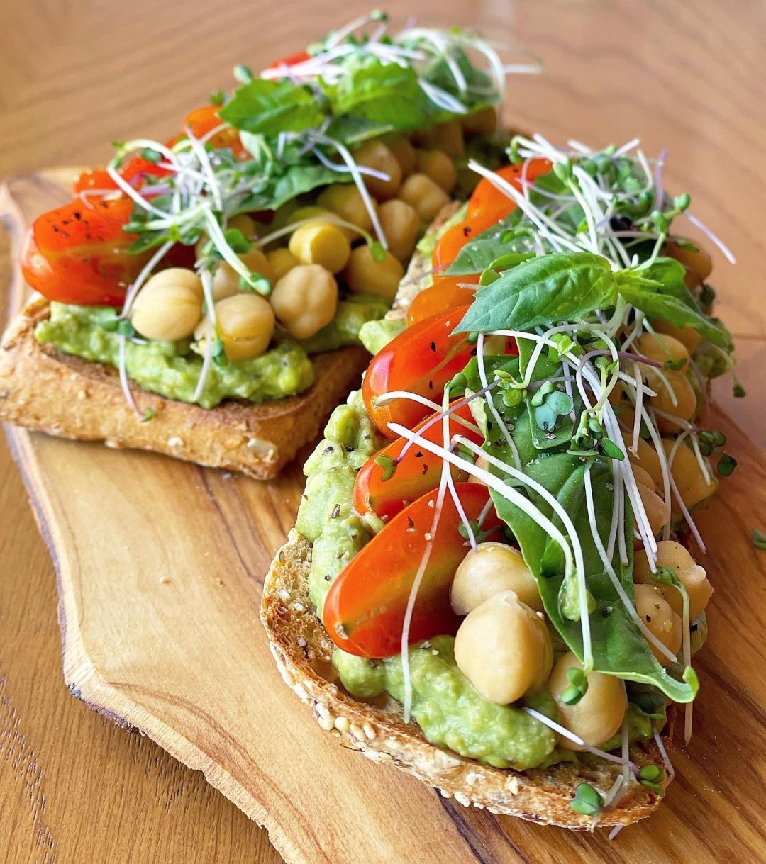 Avocado and tomato toast at Summer Tap.