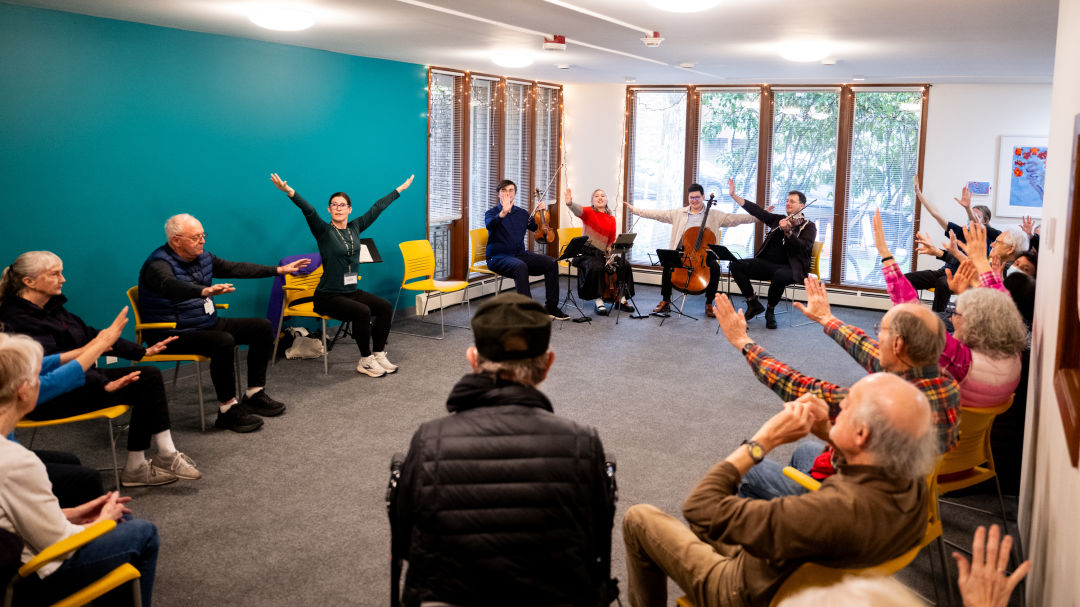 A Renowned Classical Quartet Has Moved Into a Seattle Retirement Facility 7 Balourdet Quartet skyline memory care Chona KasingerDSC 7900 fcewh7