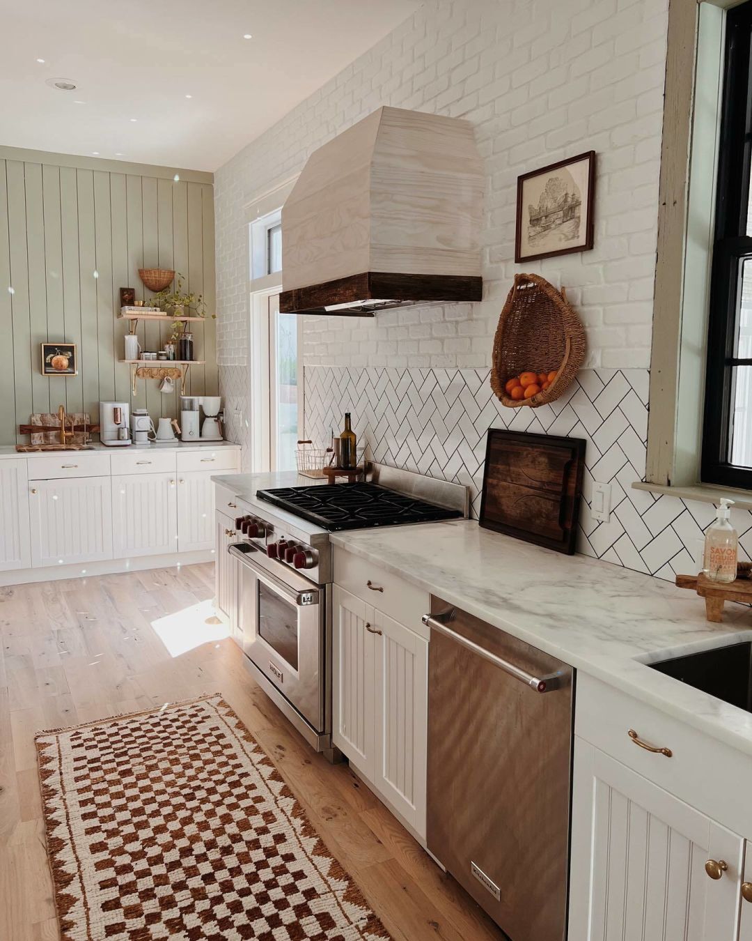 The kitchen of the Sage Room at Joie Inn.