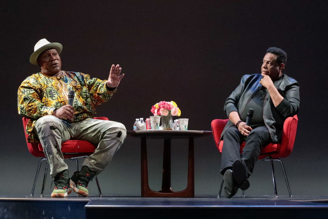 Ving Rhames with WBTT artistic director Nate Jacobs.