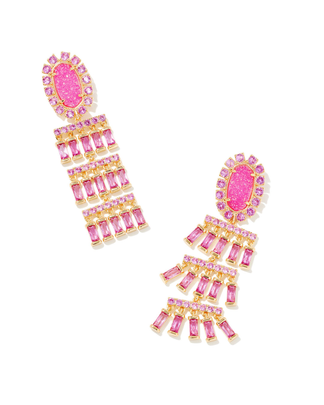 Barbie™ x Kendra Scott Gold Charm Bracelet in Pink Mix