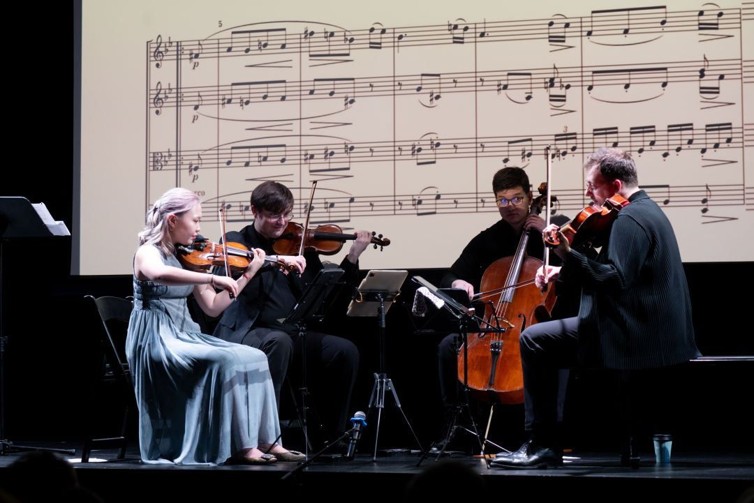 A Renowned Classical Quartet Has Moved Into a Seattle Retirement Facility 1 Balourdet Quartet skyline memory care Chona KasingerDSC 7492 rz59i5