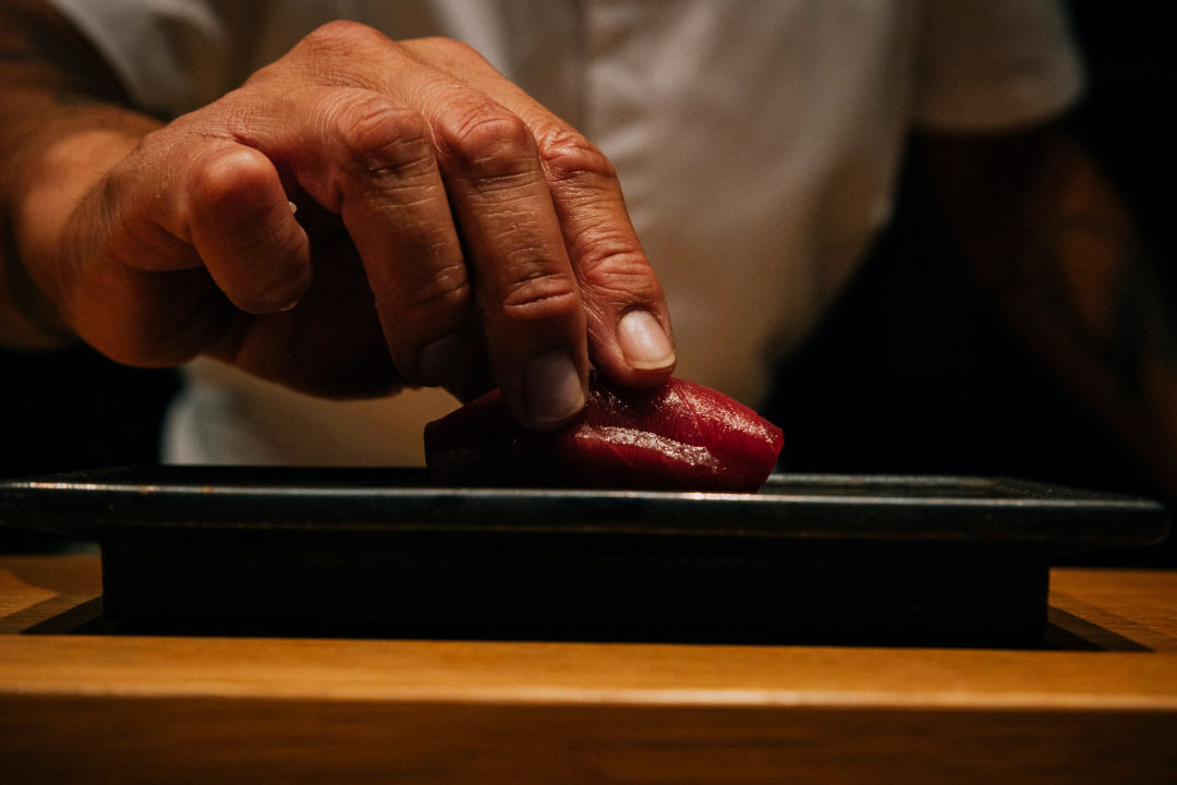 Tuna nigiri at Koya.