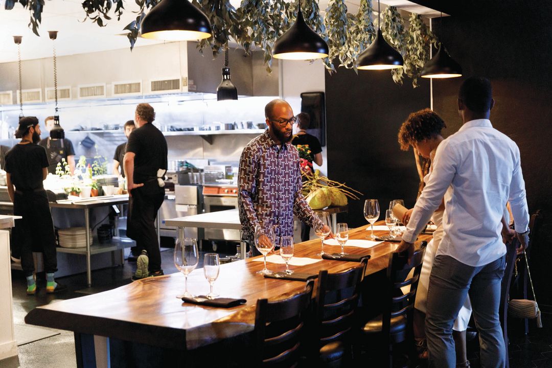 The chef's table at Meliora.