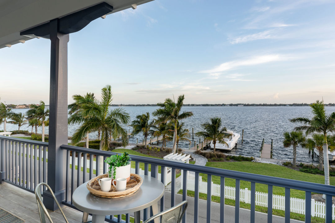 A view of the river from a model home at Redfish Cove