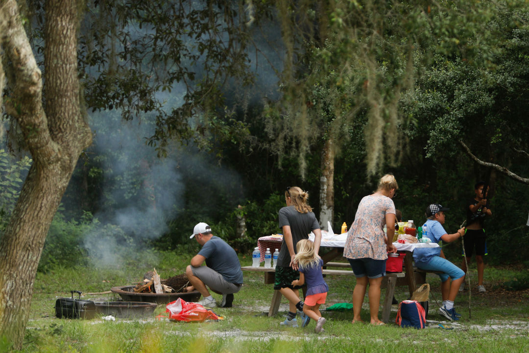 Cooking out at Rye Preserve