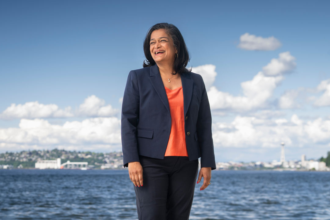Pramila Jayapal Says She’s Able to Combat Trump 1 pramila jayapal seattle chona kasinger
