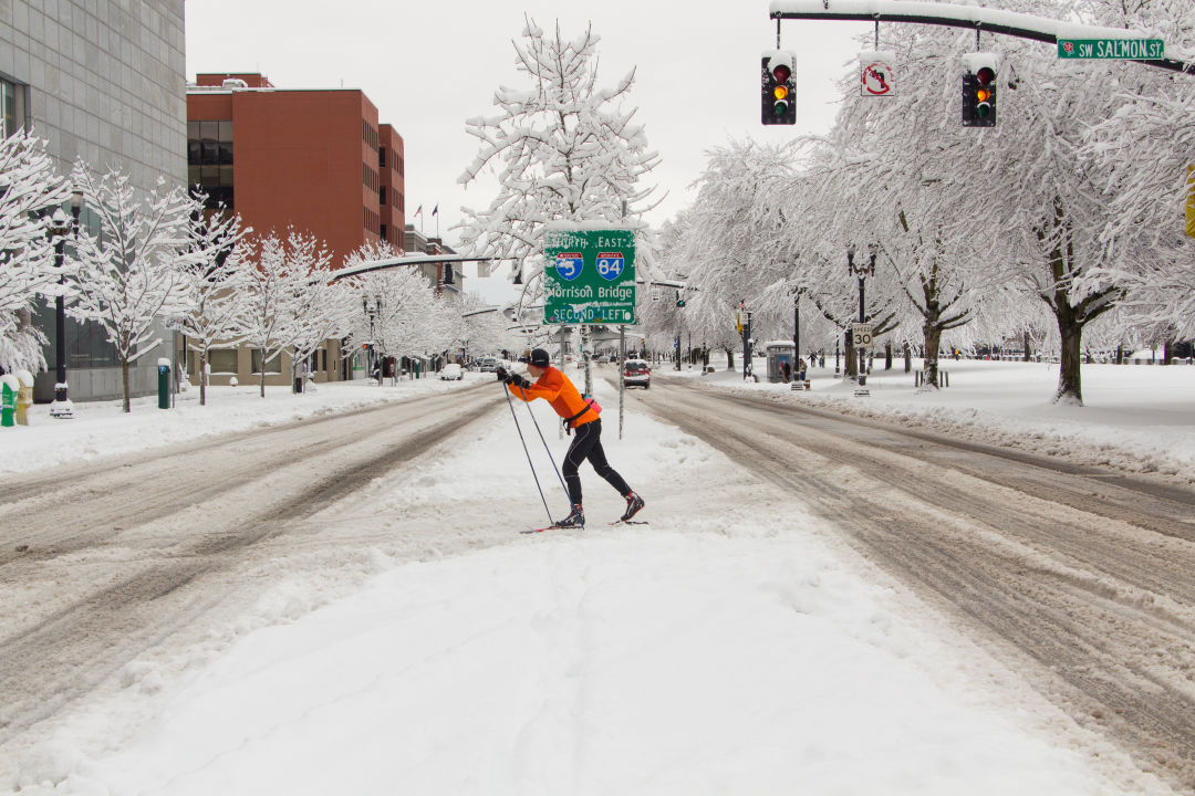 Could it snow in Portland Thursday?