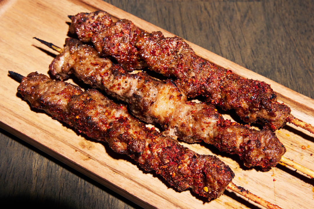 Chef Chengbiao Yang Brings Xinjiang Uyghur Delicacies to Wild Cumin 1 wild cumin lamb skewer Amber Fouts 57A9811 tdbcie