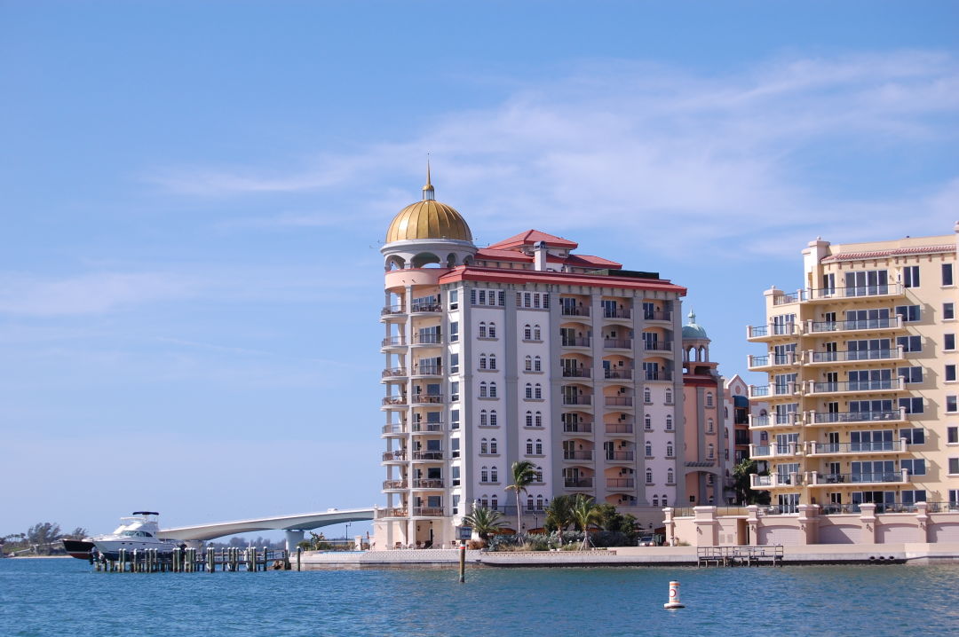 A view of condos at Golden Gate Point in downtown Sarasota.