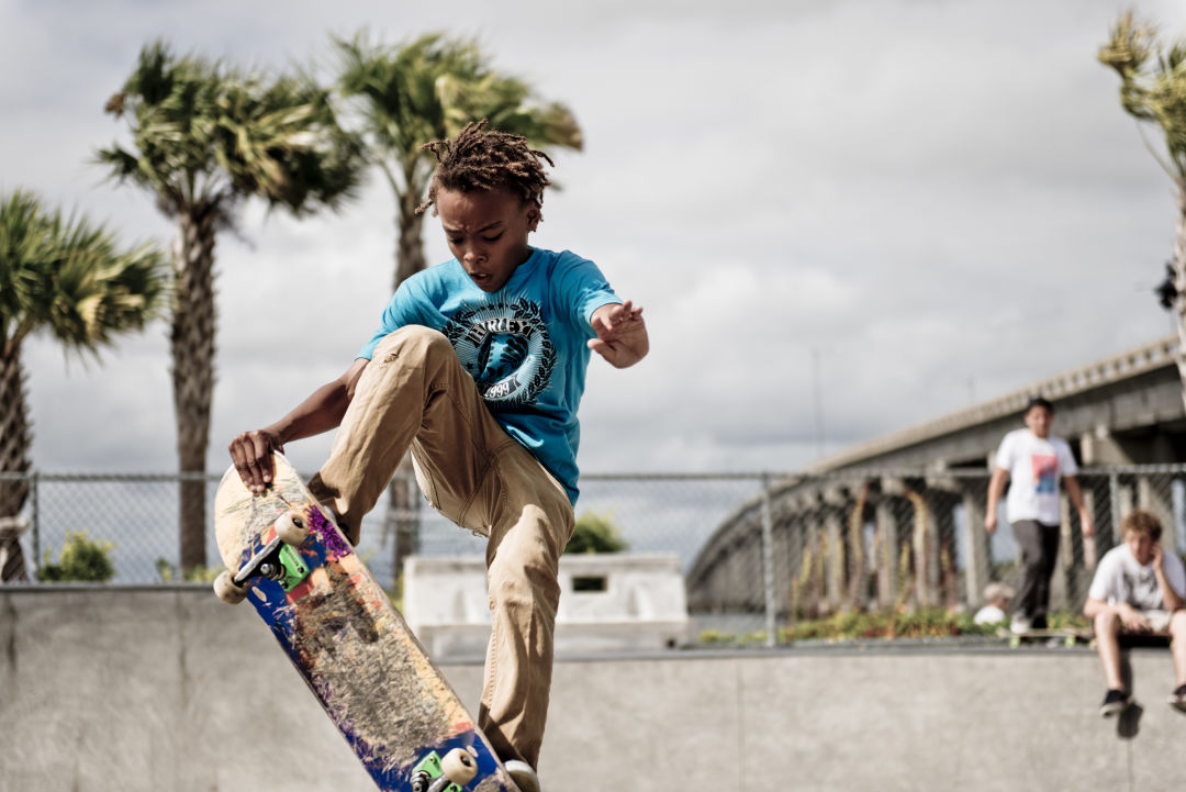 You can find skate parks in Sarasota and Manatee.