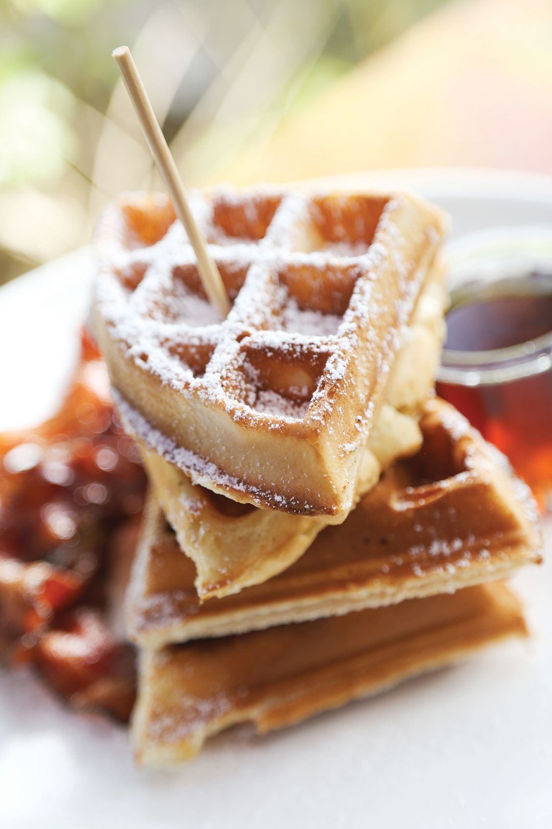 Liege style waffles at Sun Garden Café.